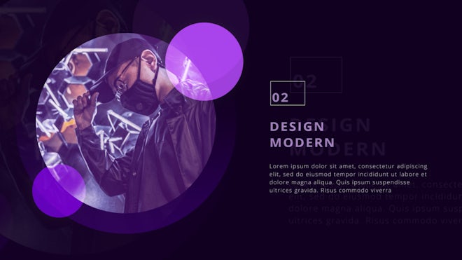 Stylish Circle Presentation Freebies template preview