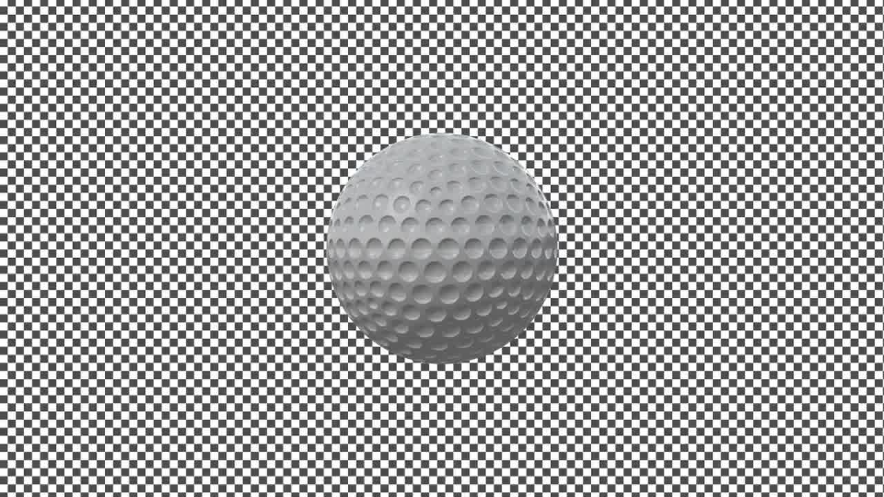 Golf Ball Spinning On Alpha Stock Motion Graphics Motion Array