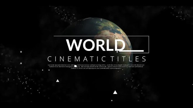 World Cinematic Titles - DaVinci Resolve Templates | Motion Array