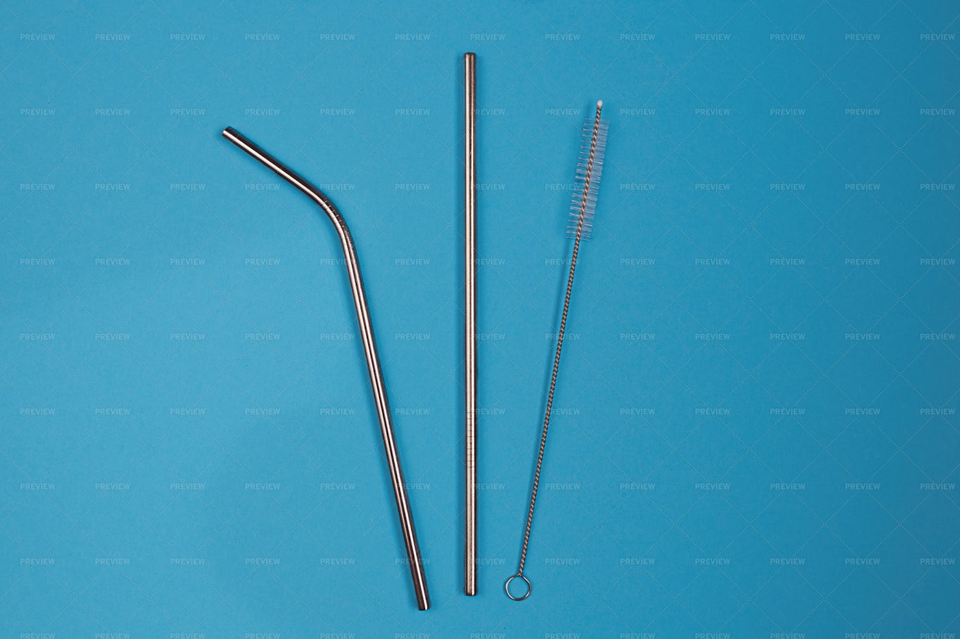 Steel Straws: Stock Photos