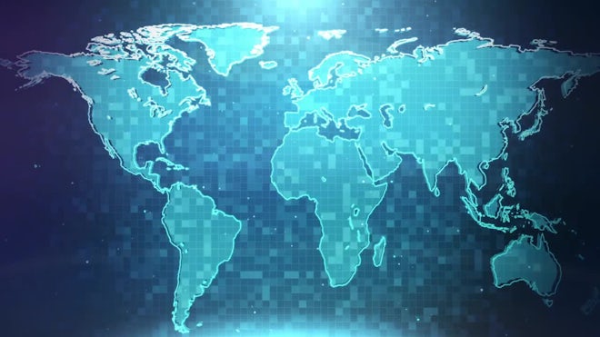 Digital World Map Background - Stock Motion Graphics | Motion Array