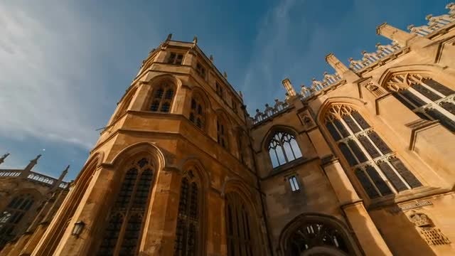 POV Of St George's Chapel: Stock Video