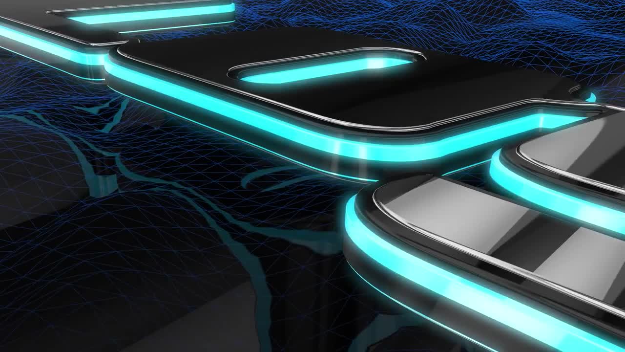 Neon Wireframe Logo - After Effects Templates | Motion Array