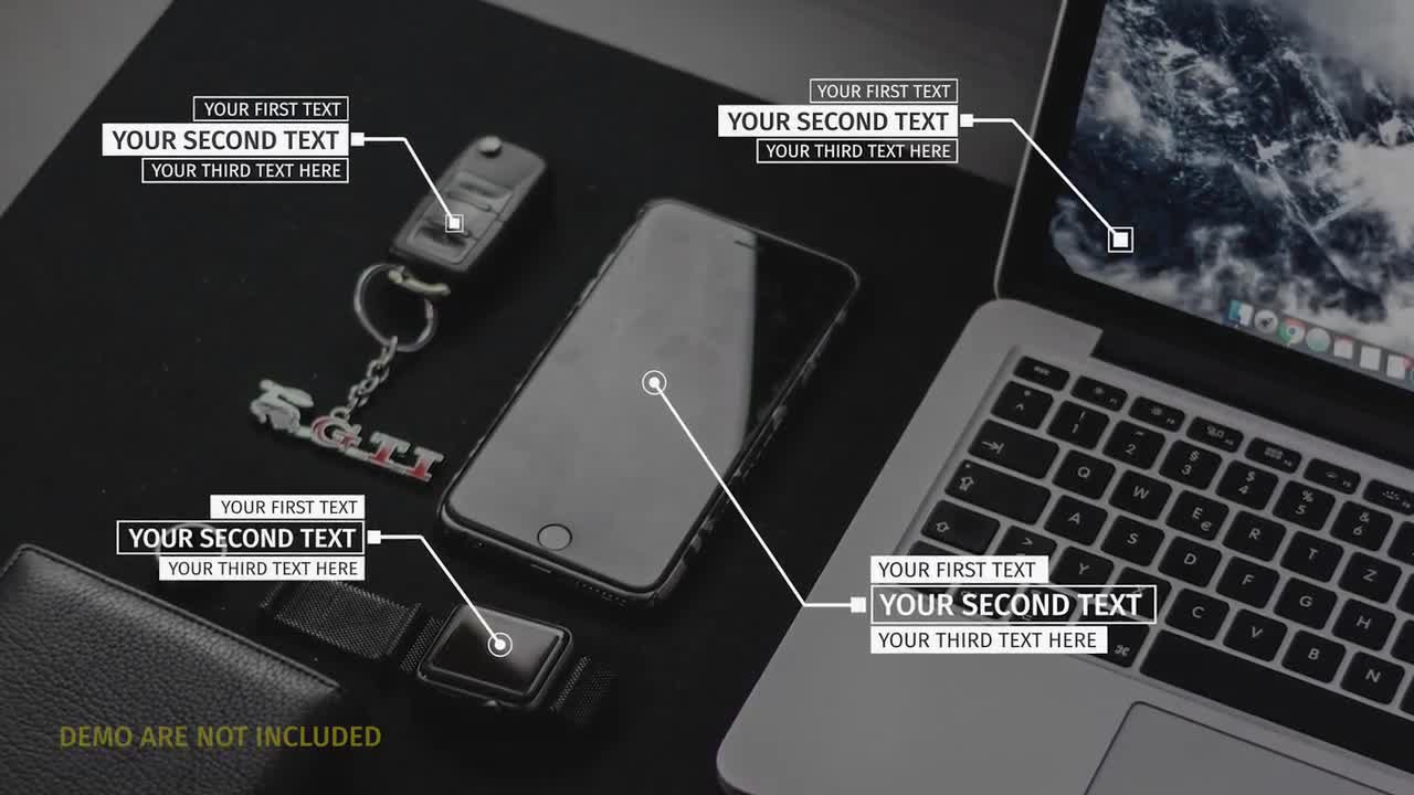 Call Out Title Triple Text Line Motion Graphics Templates Motion