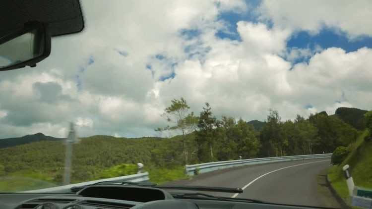 Driving Through The Azores Portugal: Stock Video