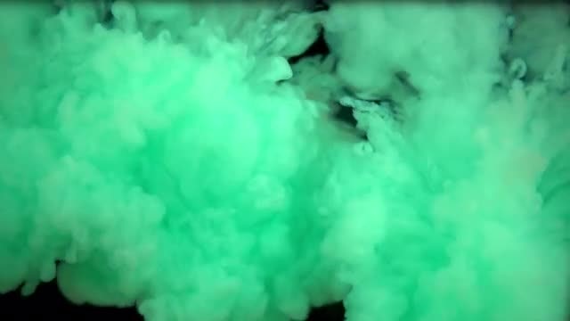 Green Paint Mixed With Water: Stock Video