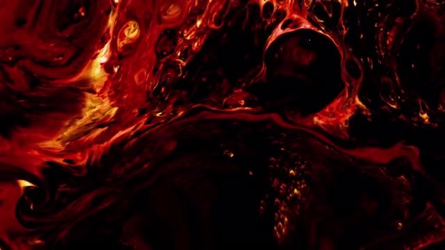 Fire Burning Ink Explosion Marble: Stock Video