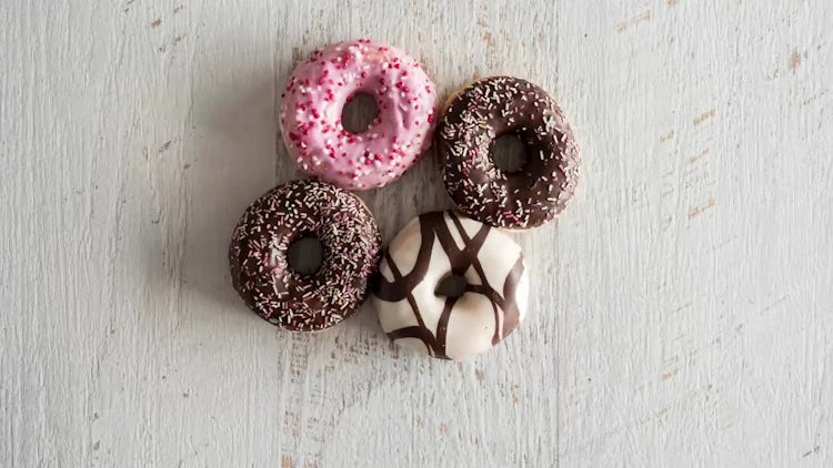 Cute Donuts Stop Motion : Stock Video
