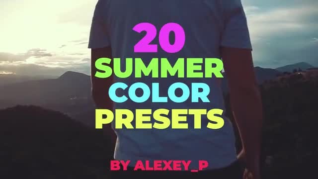 Summer Color Presets: Premiere Pro Presets
