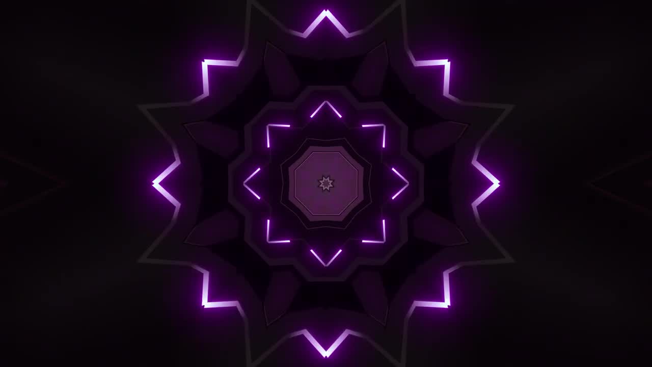 Neon Kaleidoscope Background Loops - Stock Motion Graphics | Motion Array