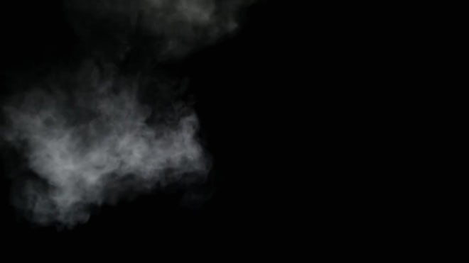 White Smoke On Black Background - Stock Video | Motion Array
