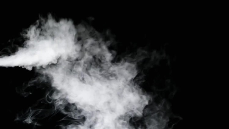 White Smoke On Black Background - Stock Video | Motion Array