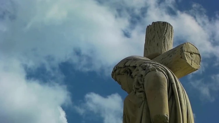 Saint And Clouds Timelapse: Stock Video