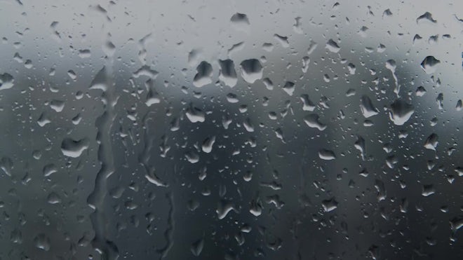 Rain Drops On Window Glass Stock Video Motion Array