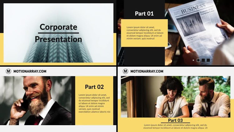 Minimal Corporate Presentation: After Effects Templates