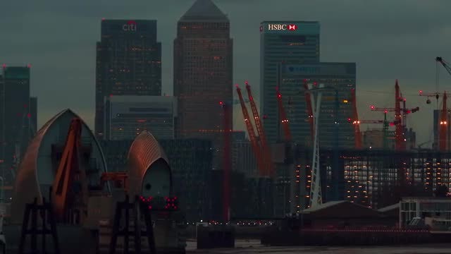 Financial District In London : Stock Video