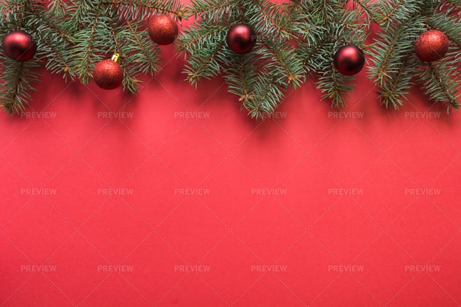 Christmas Red Frame - Stock Photos | Motion Array