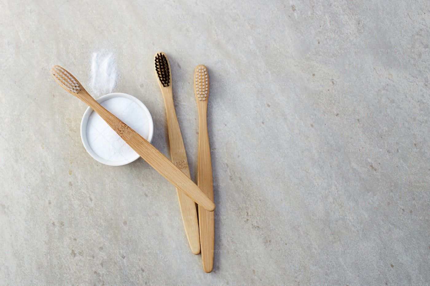 Bamboo Toothbrushes: Stock Photos