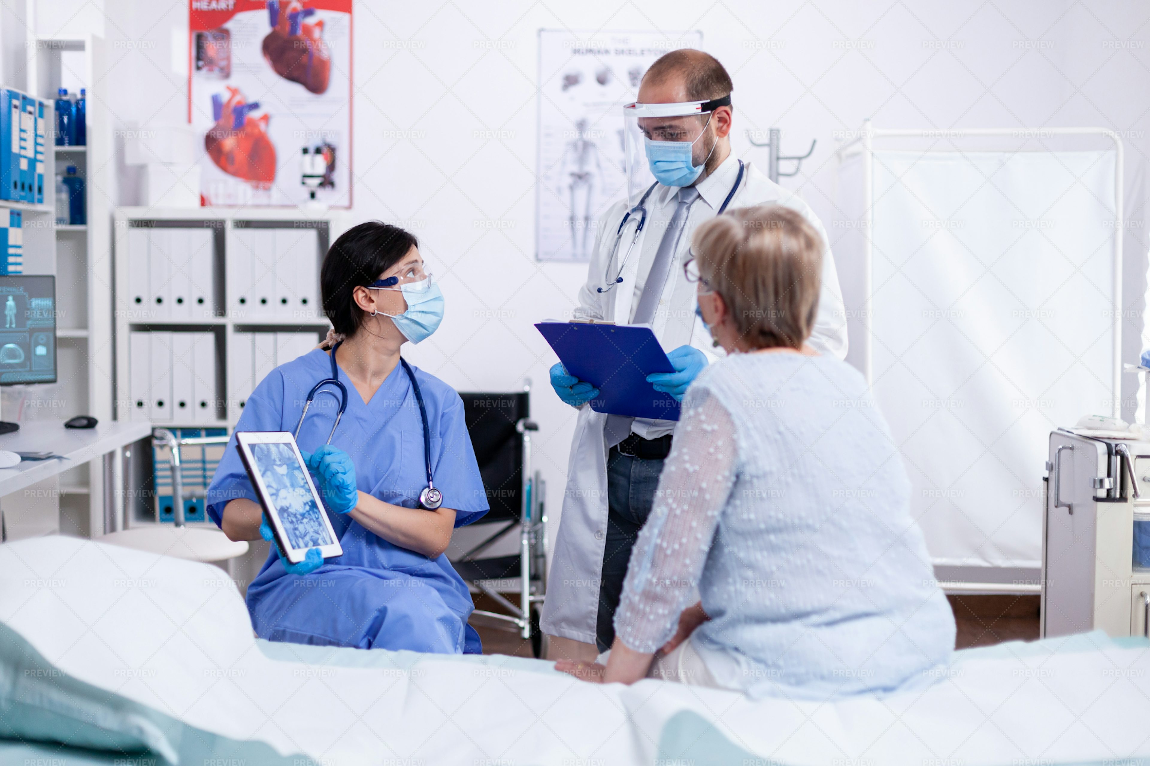 Nurse Consulting With Doctor Stock Photos Motion Array