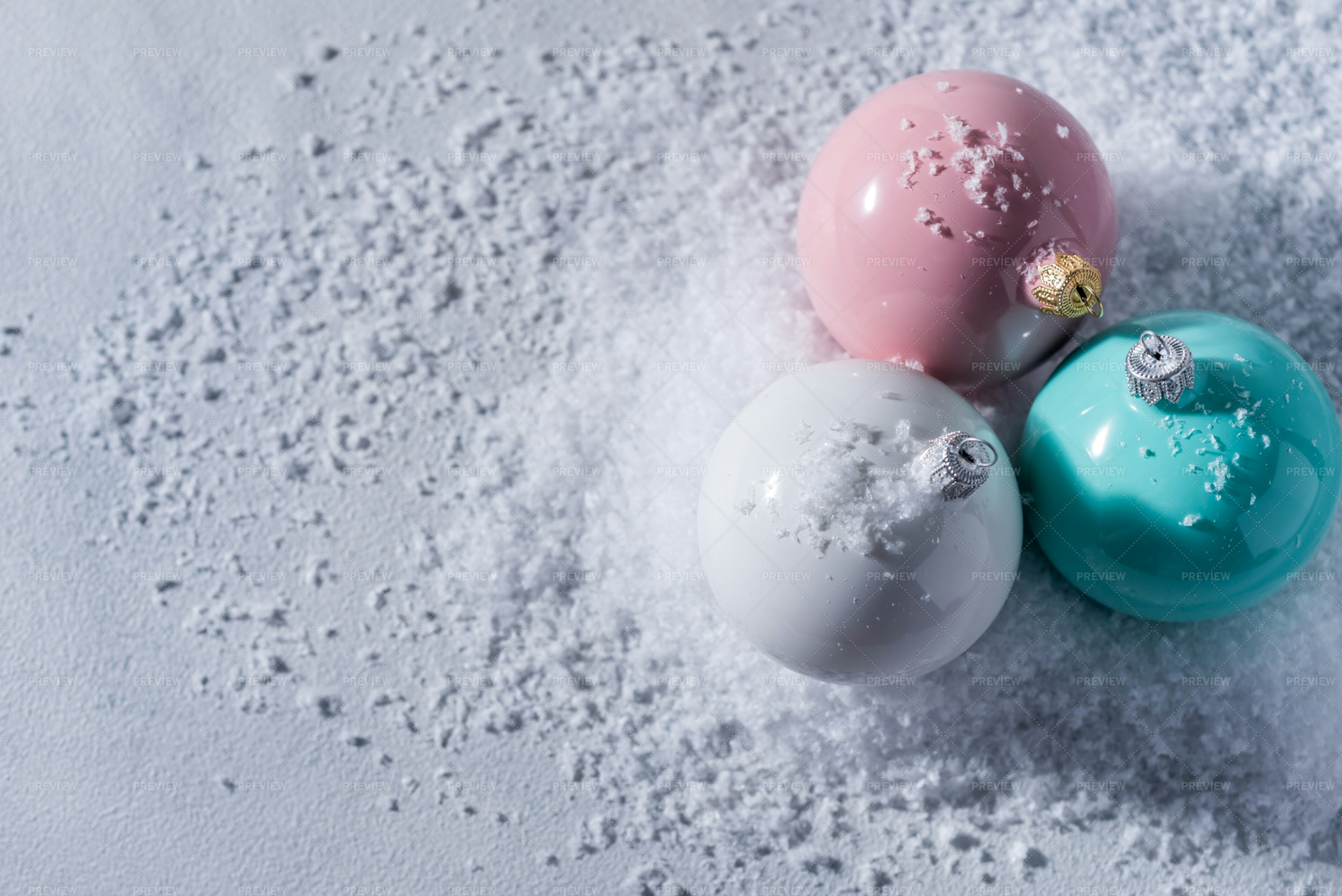 Pastel Christmas Balls Stock Photos Motion Array