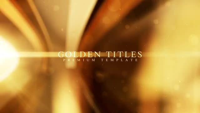Golden titles: After Effects Templates
