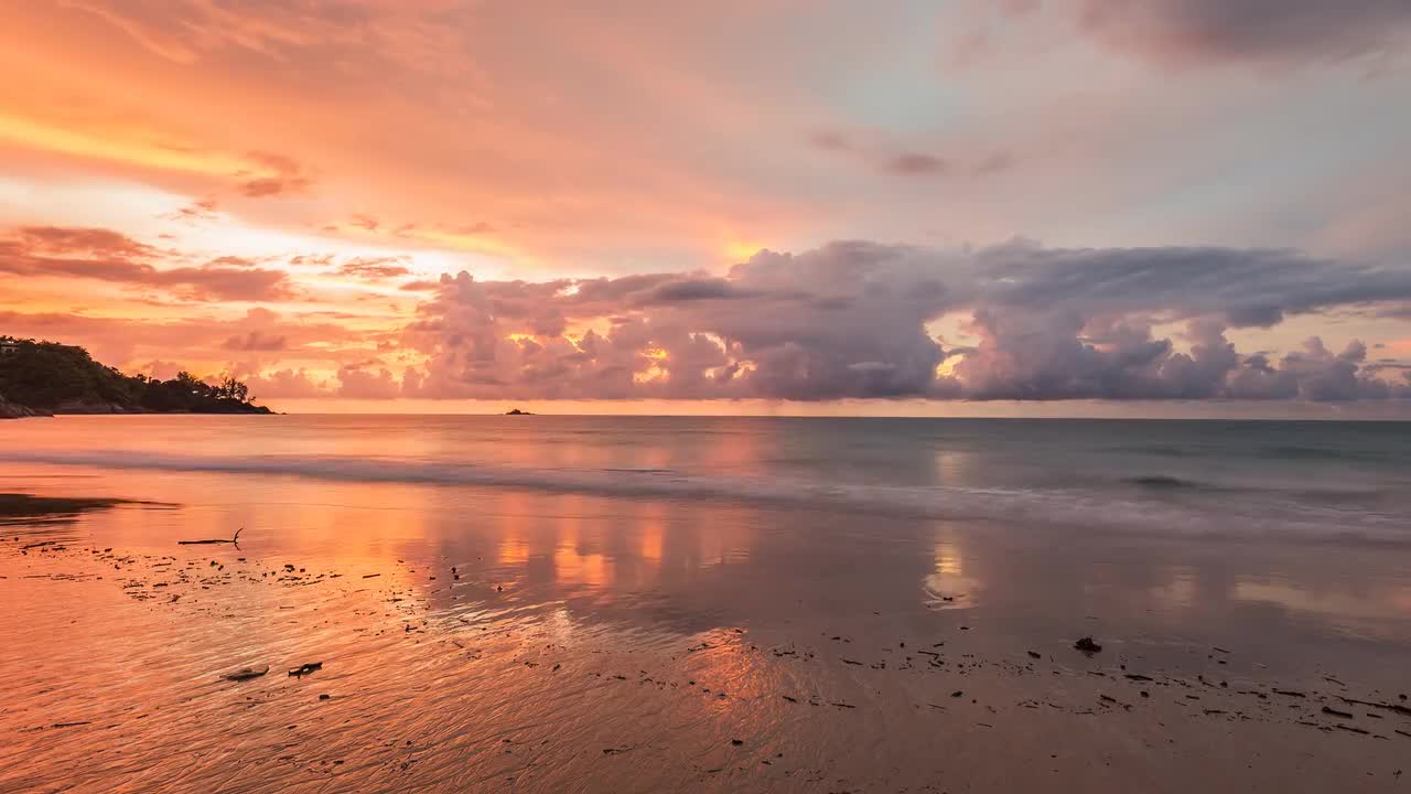 Andaman Beach Sunset Stock Video Motion Array