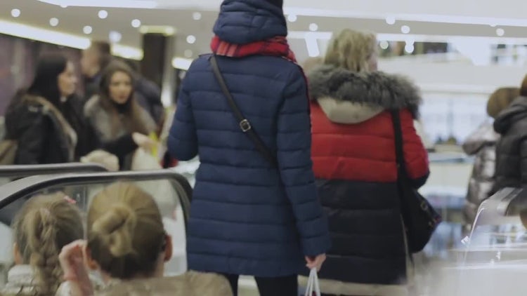 People Inside Busy Business Center: Stock Video
