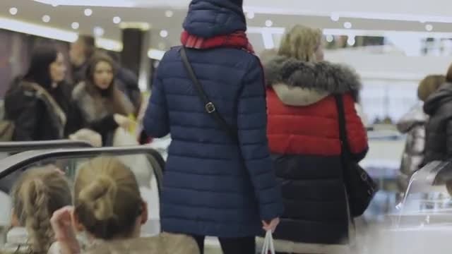 People Inside Busy Business Center: Stock Video