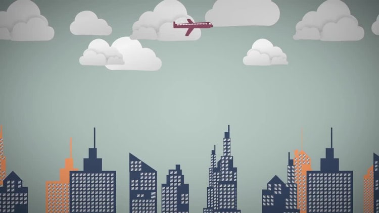 Modern Animated City Background - Stock Motion Graphics | Motion Array