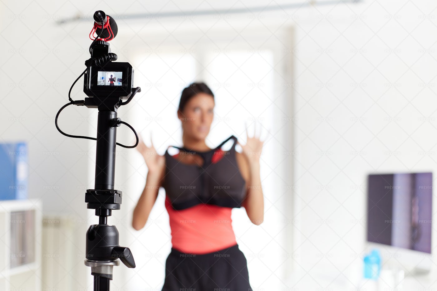 Vlog About New Bra: Stock Photos