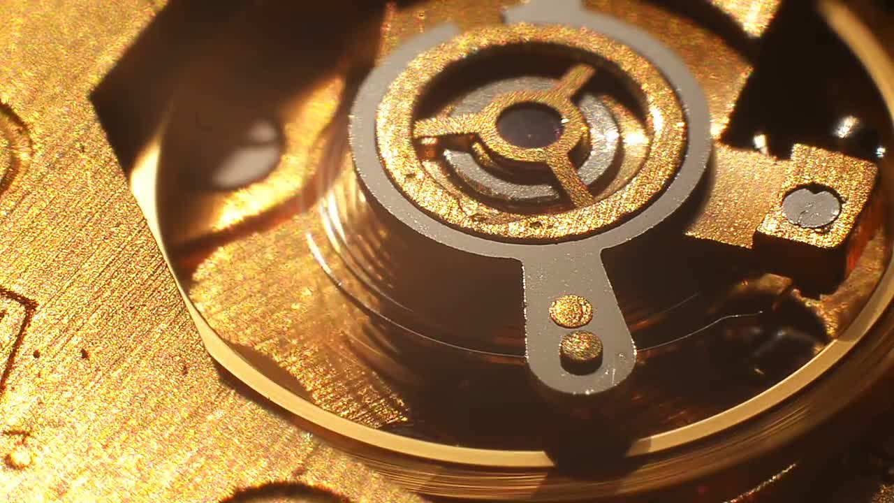 Inside A Small Wrist Watch Stock Video Motion Array