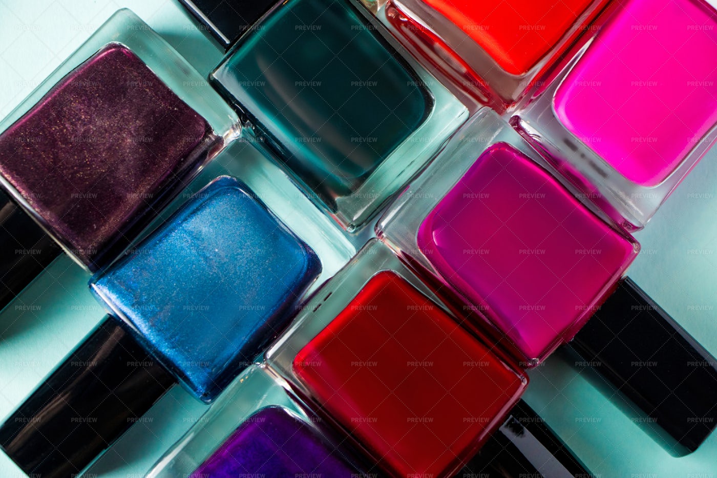 Colored Nail Polishes: Stock Photos