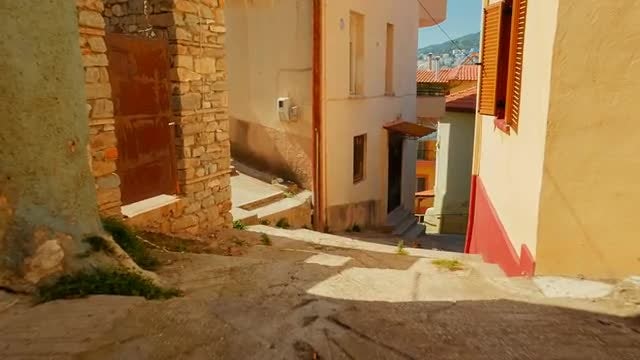 POV Shot Of Macedonia Streets: Stock Video