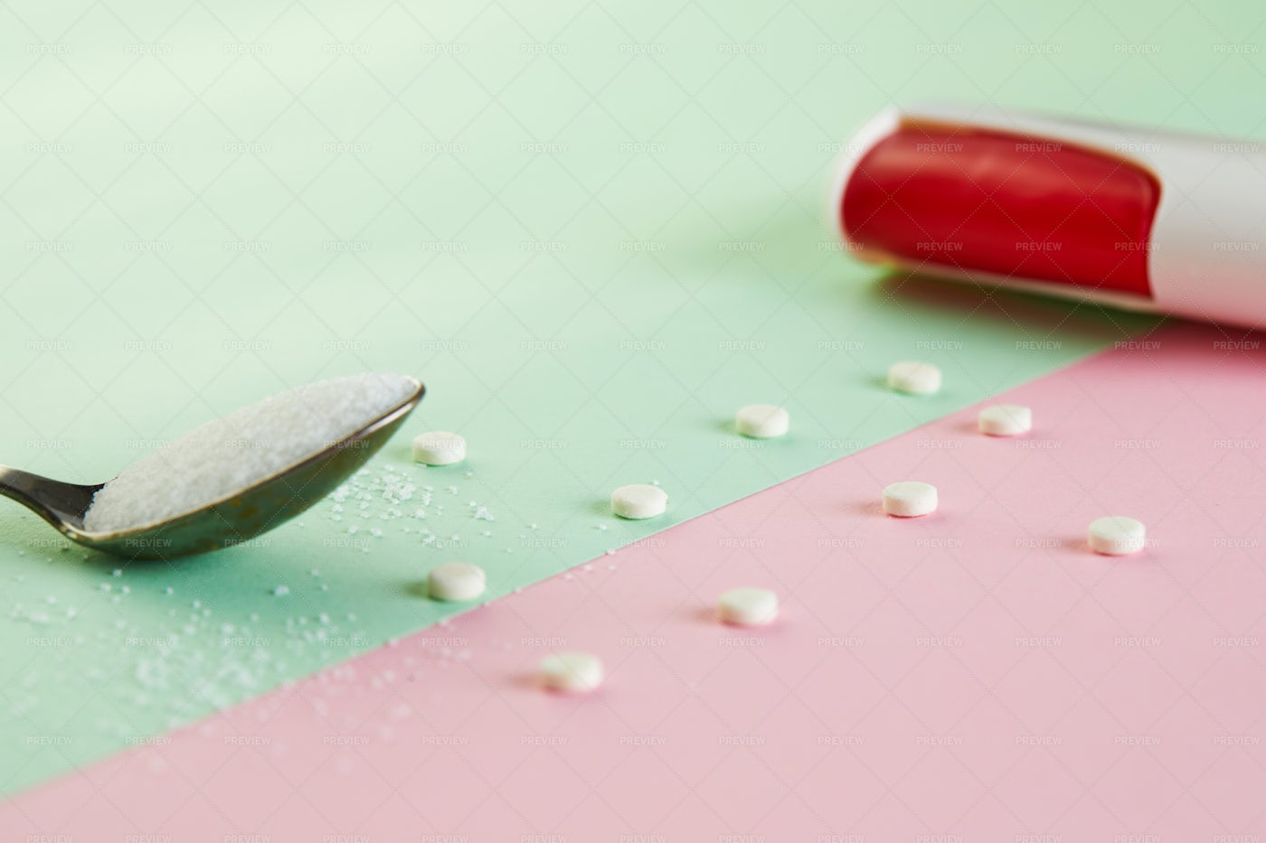 Sugar Substitute Tablets: Stock Photos