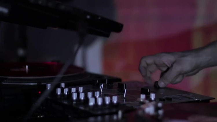 Mixing Music With Console: Stock Video