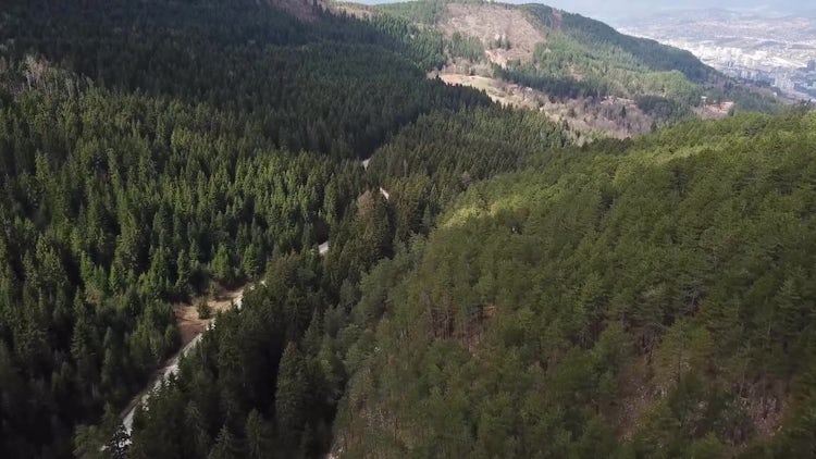 Aerial View Of Green Ridges: Stock Video