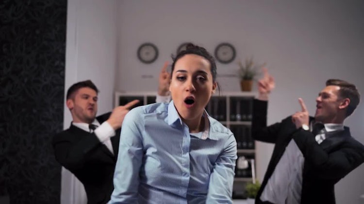 Employees Dancing In The Office: Stock Video