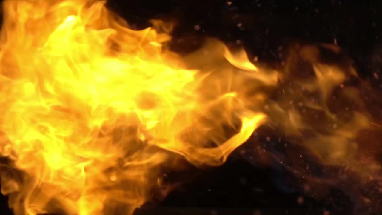 The Burning Fireball And Sparks - Stock Video | Motion Array