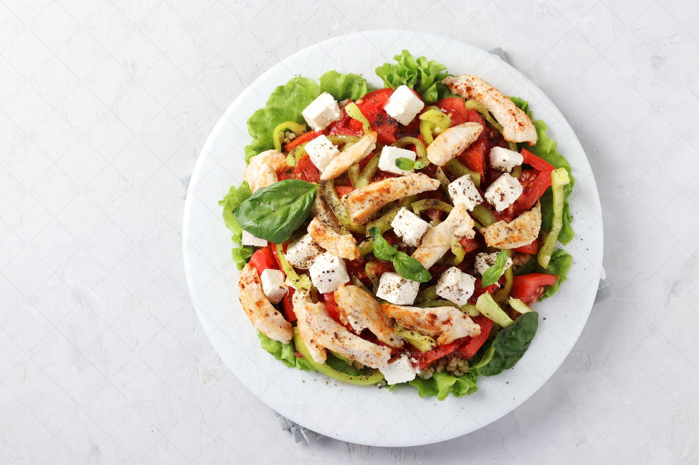 Baked Chicken Salad: Stock Photos