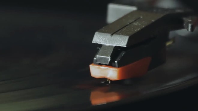 Close Up Of Vinyl Record Player Stock Video Motion Array