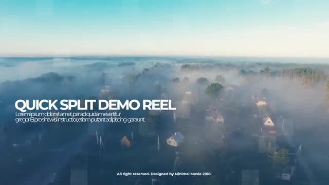 Quick Split Demo Reel: Premiere Pro Templates