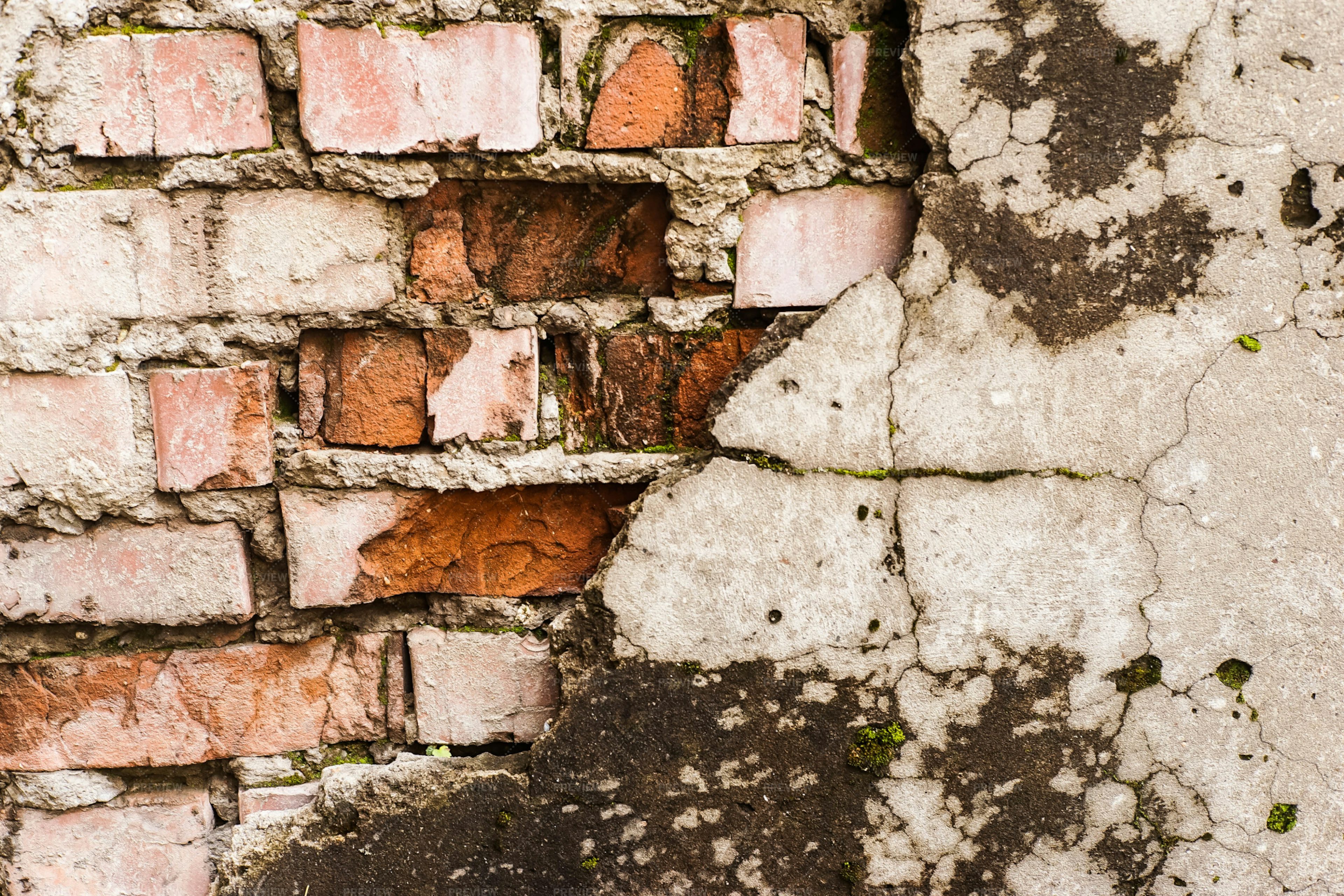 crumbling-wall-with-bricks-and-plaster-stock-photos-motion-array