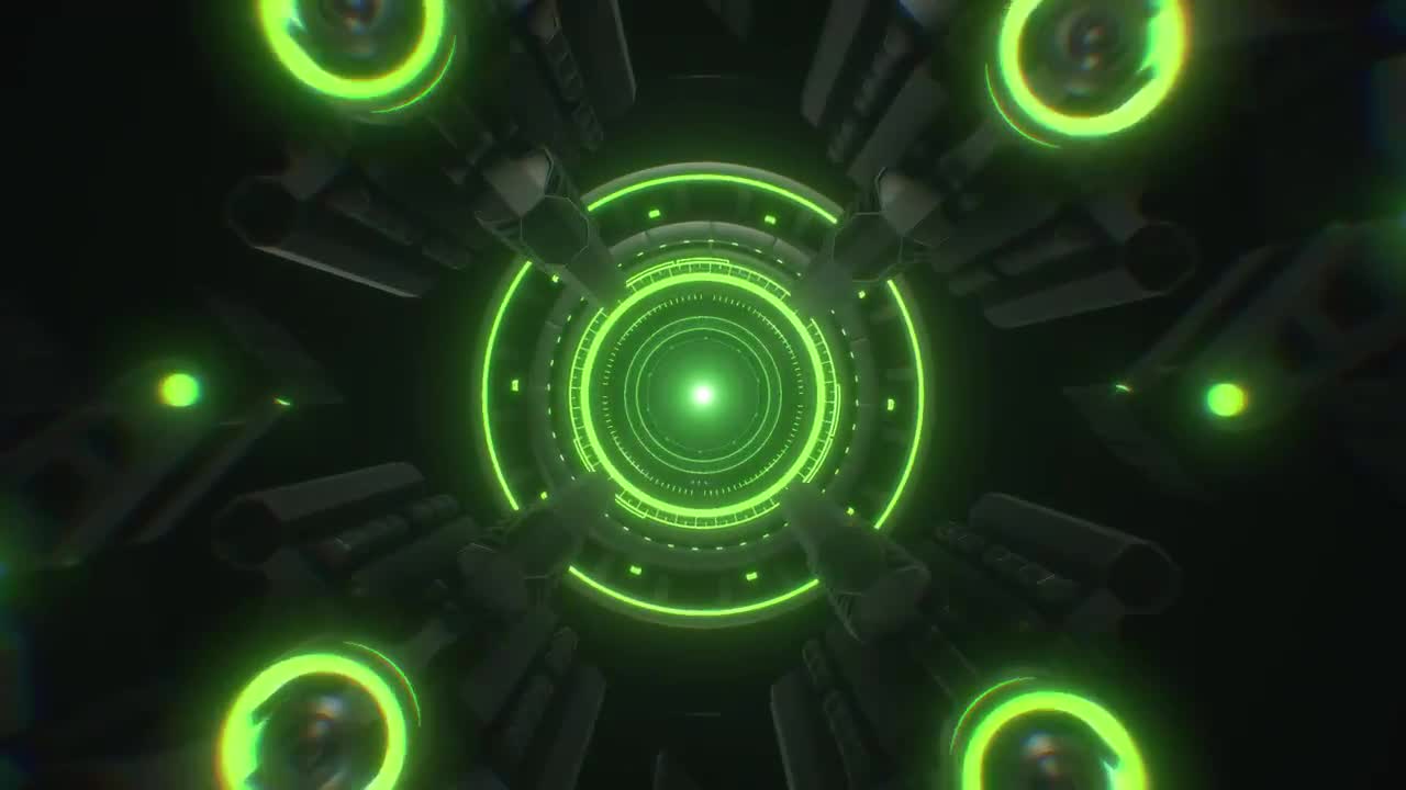 Glowing Sci-Fi Tunnel Loop - Stock Motion Graphics | Motion Array