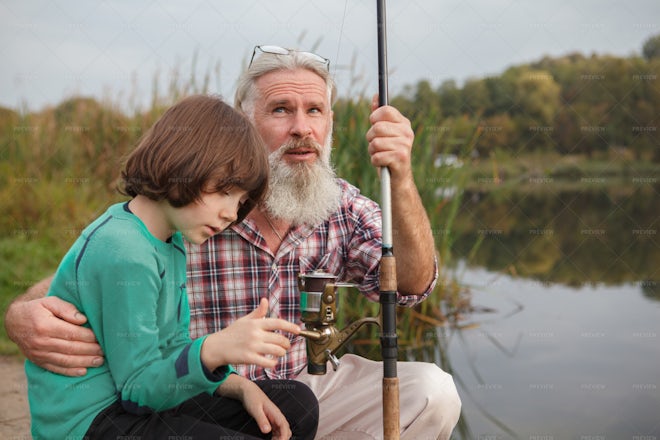 Grandfather Fishing 