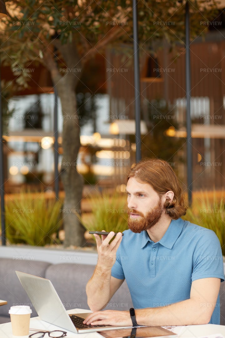 Businessman Working With Phone: Stock Photos