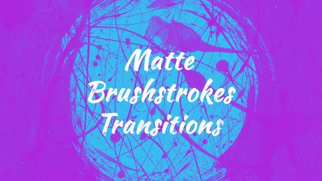 Matte Brushstrokes Transitions: Stock Motion Graphics