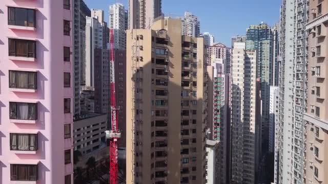 Hong Kong Residential Skyscrapers: Stock Video