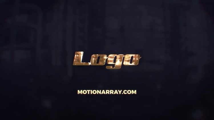 Golden Reflection Logo: After Effects Templates