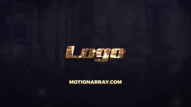 Golden Reflection Logo: After Effects Templates