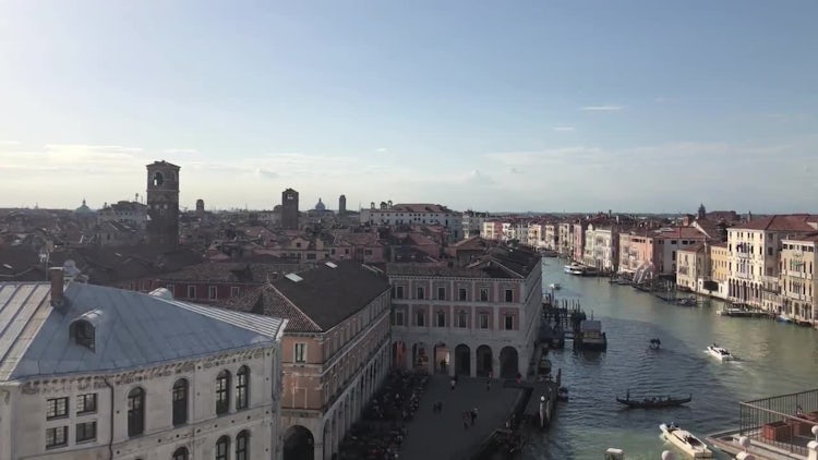 Aerial View Of Grand Canal : Stock Video